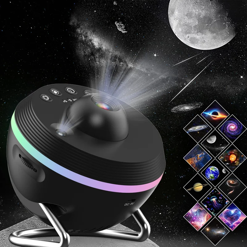 Galaxy Star Projector — 13-in-1 Nebula & Planetarium Night Light, Remote Control