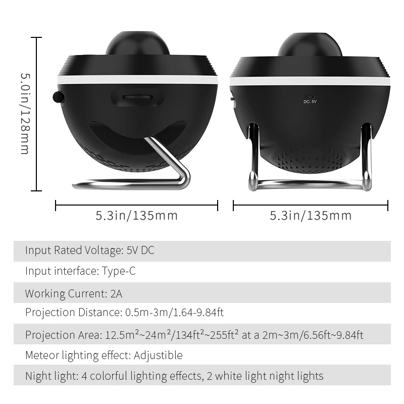 Galaxy Star Projector — 13-in-1 Nebula & Planetarium Night Light, Remote Control