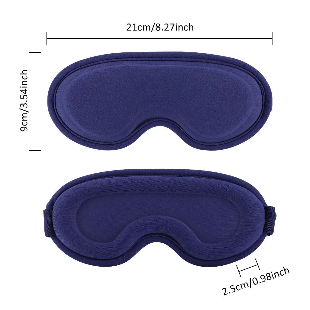 Heated Eye Mask with Gentle Vibration — USB Rechargeable, Blackout Fit